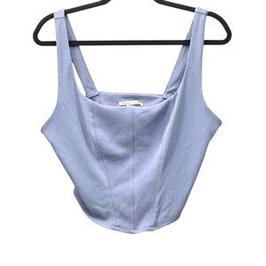 Victoria's Secret Blue Corset Sports Bra Top XL